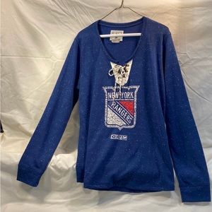 New York Rangers NHL women long sleeve tee XL
